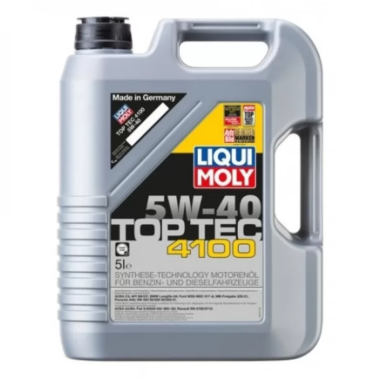 Motoreļļa LIQUI MOLY TopTec  4100 5W40  5L