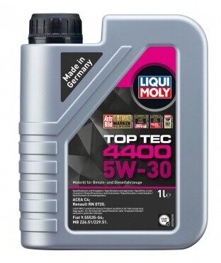 Motoreļļa LIQUI MOLY TopTec 4400 5W30  1L