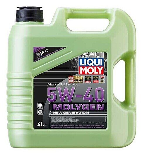 Motoreļļa LIQUI MOLY Molygen New Generation  5W40 4L