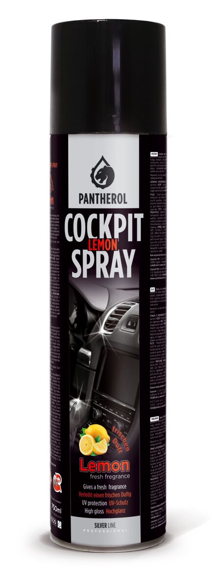 Paneļu kopšanas aerosols PANTHEROL vaniļas, 750ml