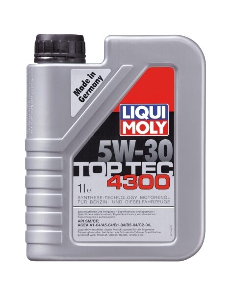  Motoreļļa LIQUI MOLY TopTec  4300 5W30  1L 