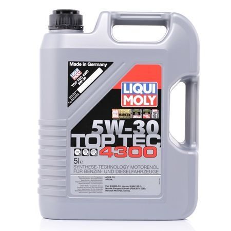 Motoreļļa LIQUI MOLY TopTec  4300 5W30  5L 