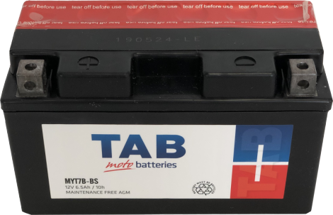 Motociklu akumulators TAB AGM YT7B4 6,5AH 12V A
