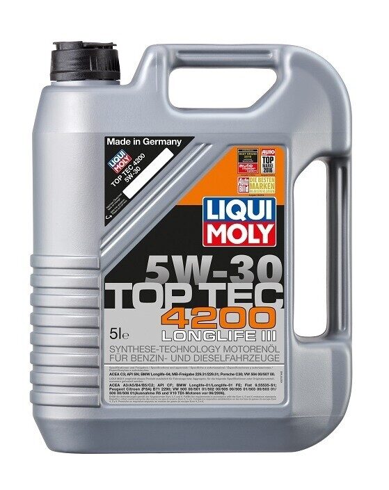 Motoreļļa LIQUI MOLY TopTec  4200 5W30  5L