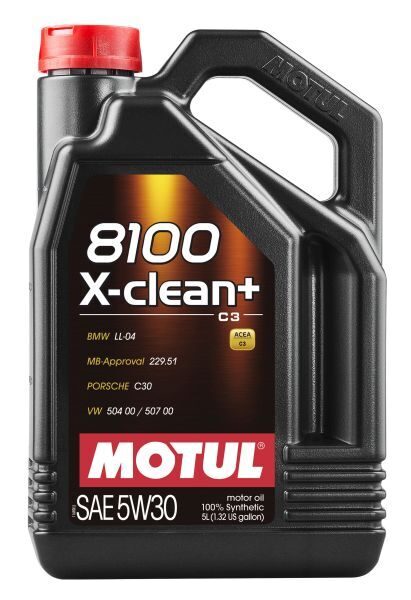 Motoreļļa 5W30 MOTUL 8100 X-CLEAN+ 5L