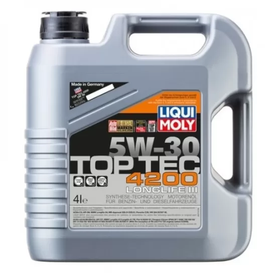 Motoreļļa LIQUI MOLY TopTec  4200 5W30  4L