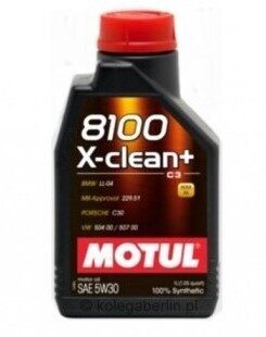 Motoreļļa 5W30 MOTUL 8100 X-CLEAN+ 1L