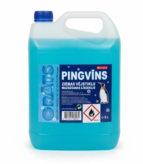 Ziemas vējstiklu mazgāšanas šķidrums Pingvīns -21°C 5L