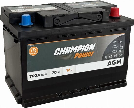 Akumulators 70AH CHAMPION POWER AGM
