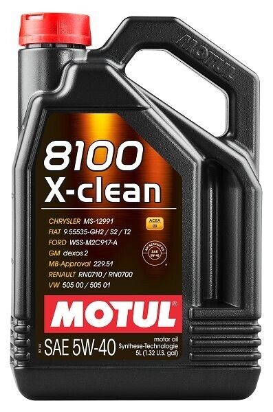 Motoreļļa 5W40 MOTUL 8100 X-CLEAN 5L