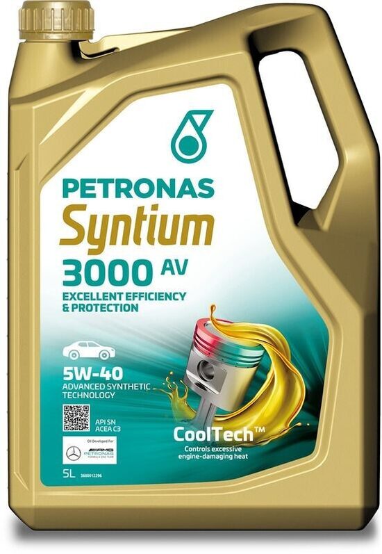 Motoreļļa PETRONAS SYNTIUM 3000 AV 5W-40 5L