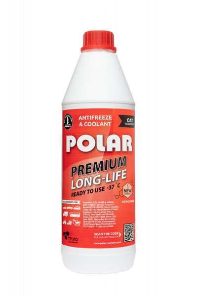 POLAR Antifrīzs Premium Long Life (sarkans) -37*C 1L 