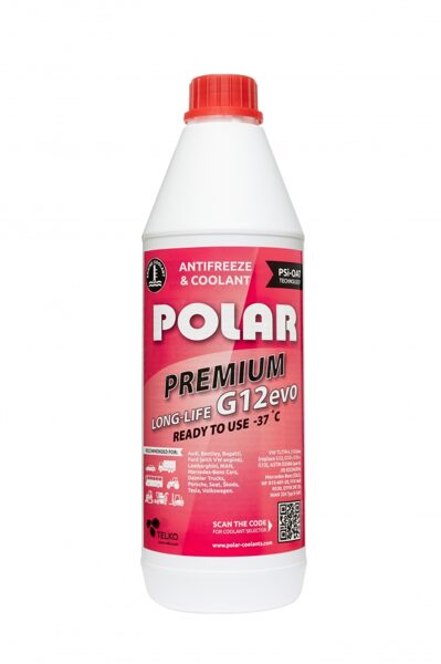 POLAR antifrīzs LONG LIFE -37C, G12 EVO, 1L