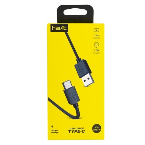 HAVIT 8710 2.0 A-Type C, 1m (black)