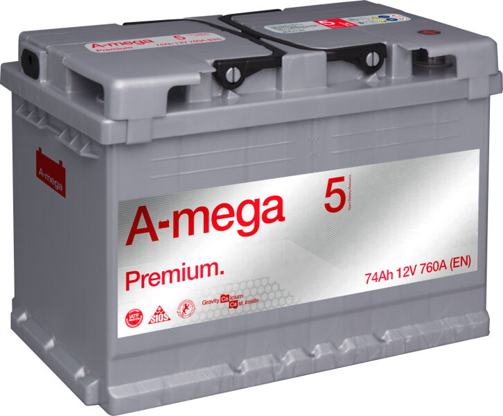 Akumulators A-MEGA Premium 12V/74AH/760A