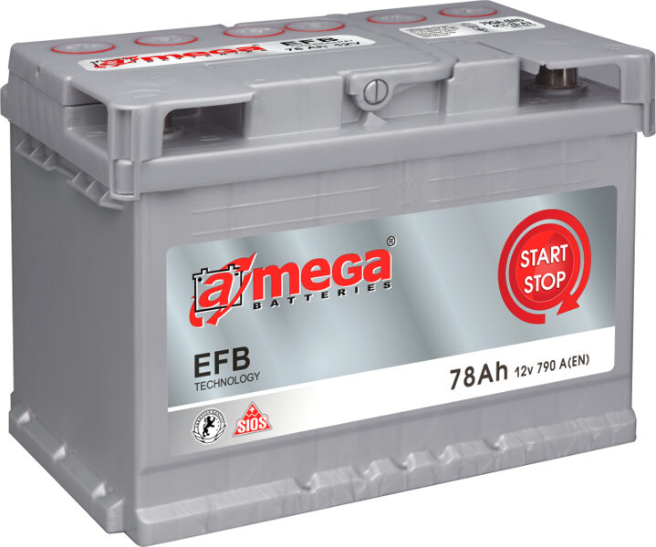 Akumulators A-MEGA EFB 12V/78AH/790A EN