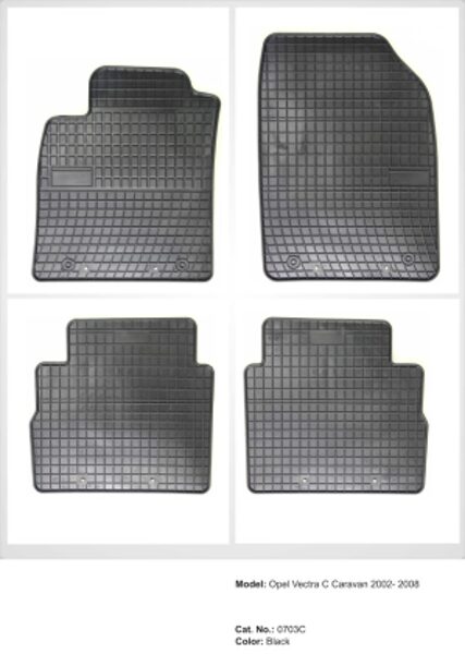 Gumijas paklājiņi OPEL VECTRA C KOMBI 2003-2008; OPEL SIGNUM 2003-2008