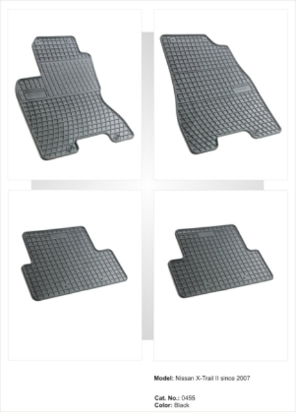 Gumijas paklājiņi NISSAN X-TRAIL II 2008-2013