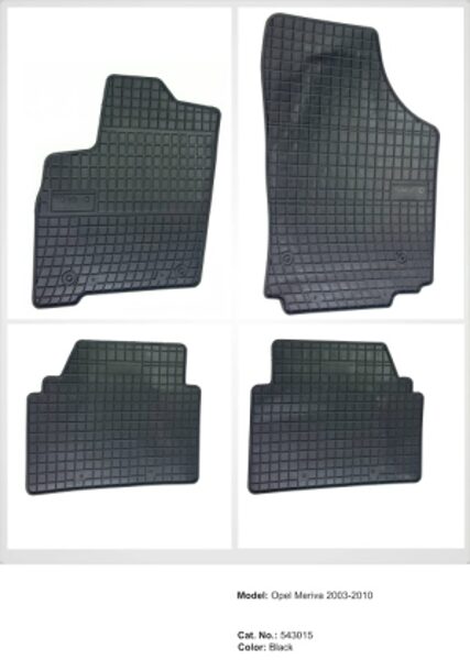 Gumijas paklājiņi OPEL MERIVA 2003-2010