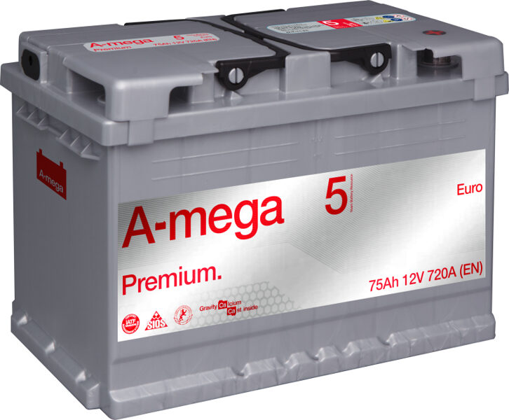 Akumulators  A-MEGA PREMIUM 12V/75AH/720 EN LOW