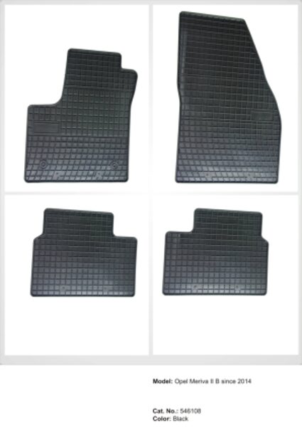 Gumijas paklājiņi OPEL MERIVA II B no 2010